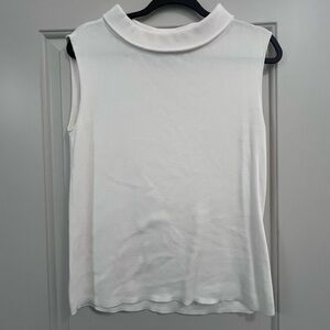 Talbots Sleeveless White Top